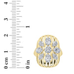 Load image into Gallery viewer, 2CTW Round Shaped Lab Grown Diamond (F/VS) Fashion Ring in 14K Gold
