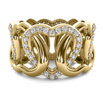 Load image into Gallery viewer, Heart Design Diamond Cigar Band
