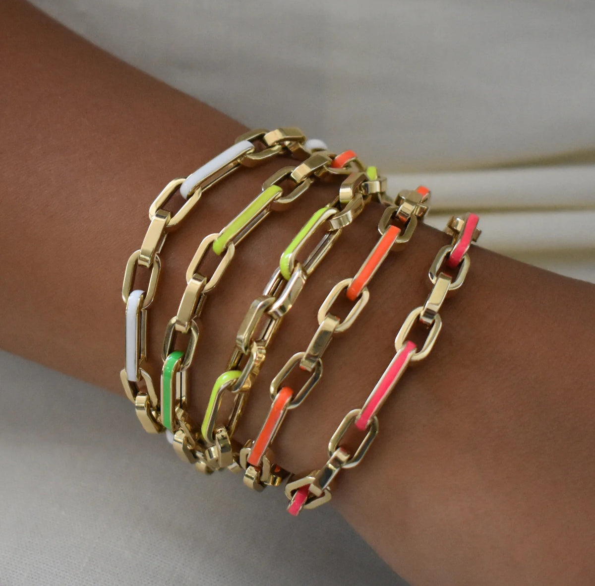 Ios turquoise enamel bracelet